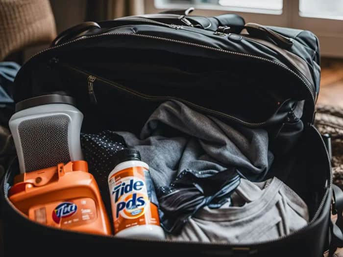 Tide Pods in Carry-On Bag