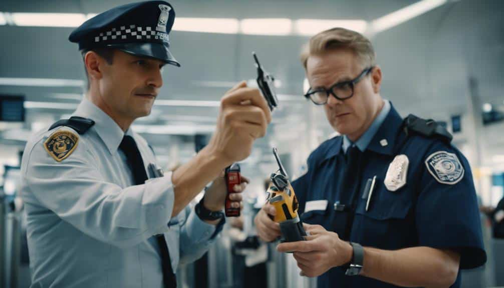 securely checking multitool at gate