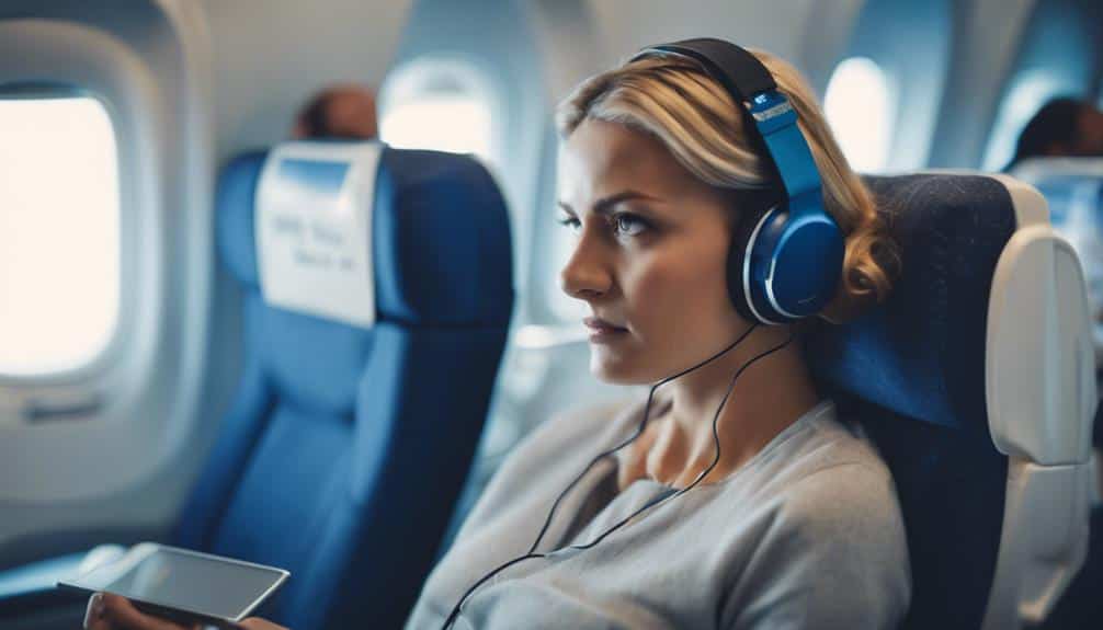 wireless headphones in flight entertainment