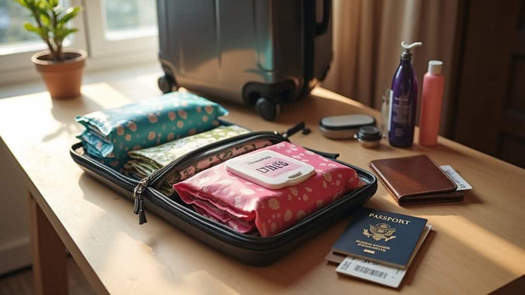 organized wet wipes travel