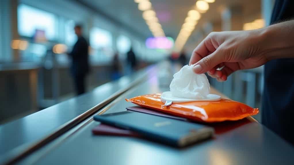 wet wipes tsa screening allowed