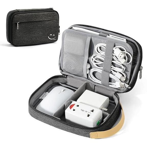 Travelkin Cord Organizer Travel Case (Black)