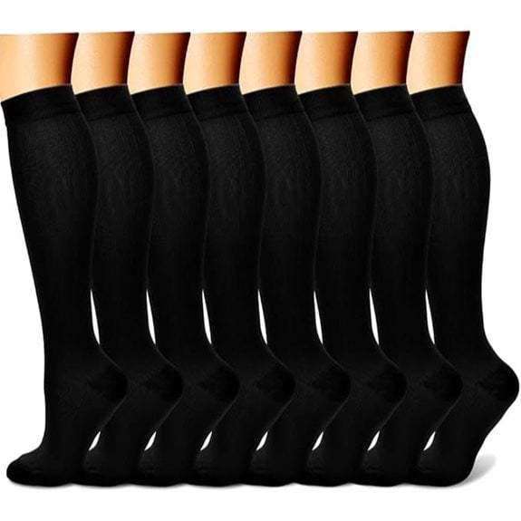 CHARMKING Compression Socks for Women & Men (8 Pairs)