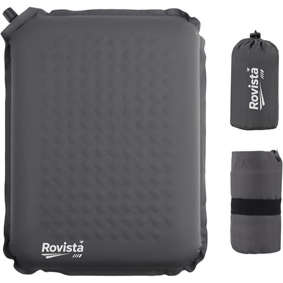 Self-Inflating Airplane Seat Cushion (Grey)