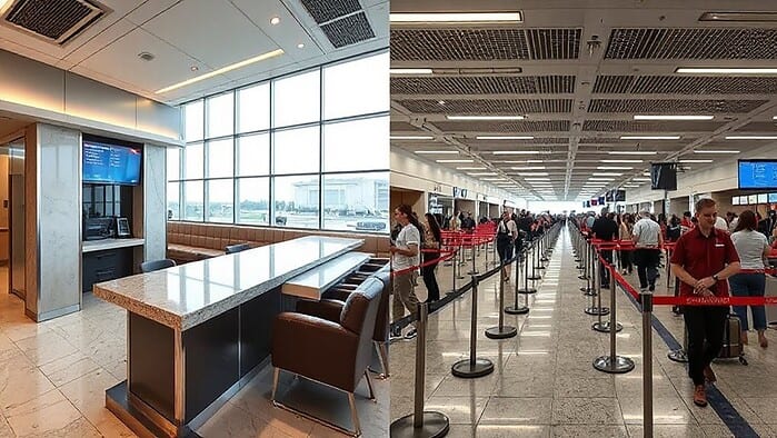 route dependent airline fee differences