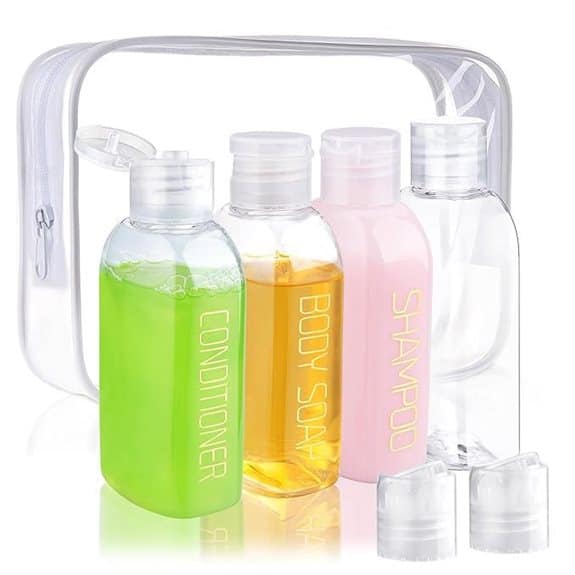 Cosywell Leakproof Squeeze Bottles Travel Kit (4-Pack)