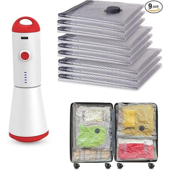 Travel Vacuum Storage Bags with USB Pump