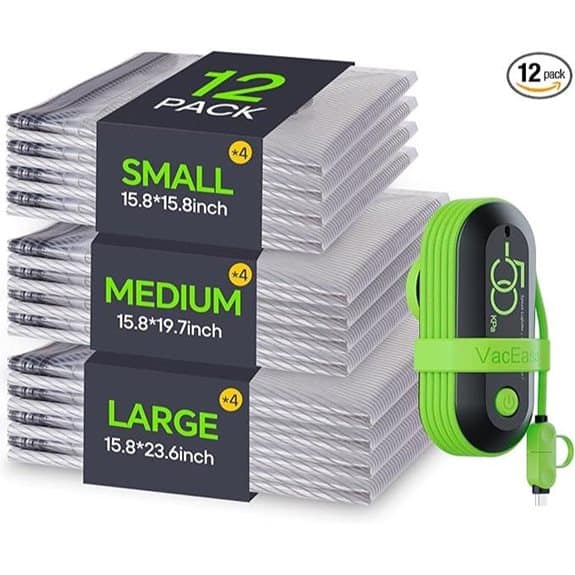 Vacuum Bags for Travel (12-Pack)