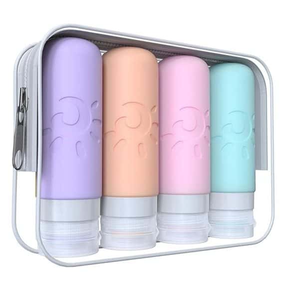 TSA Approved 3oz Travel Bottles (Multicolored)