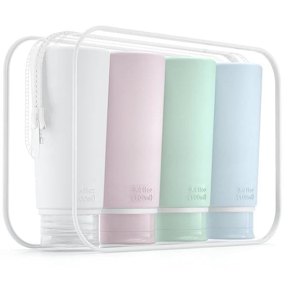 Valourgo TSA-Approved Travel Bottles (4-Pack)