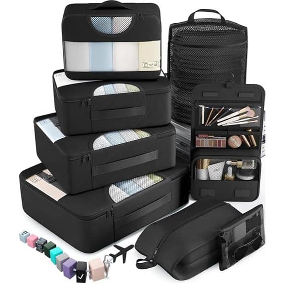 Veken 10/8 Set Travel Packing Cubes