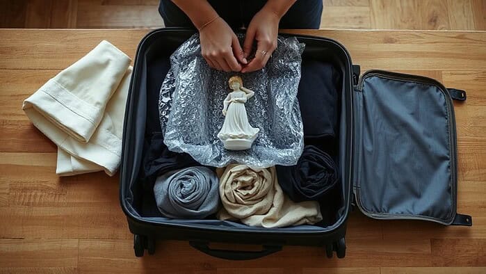 wrap fragile items securely