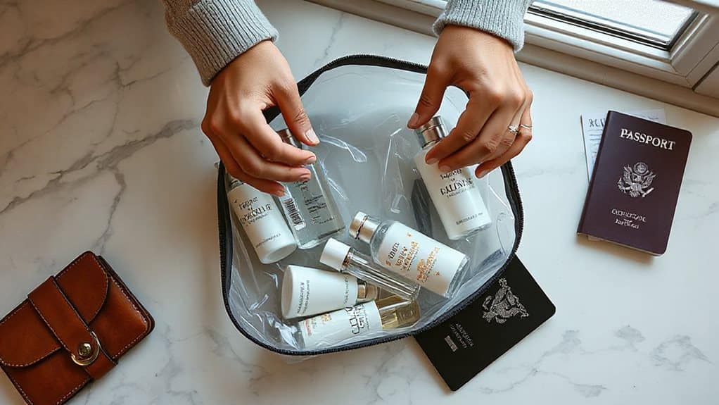 3 4oz liquids in quart bag