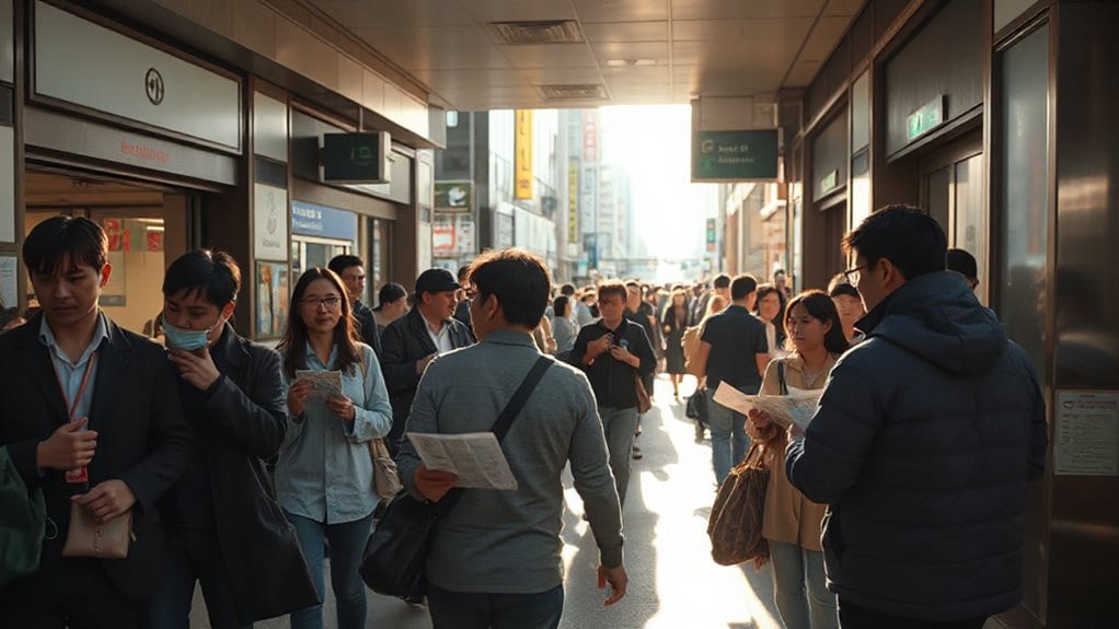 avoid tokyo rush hour crowds