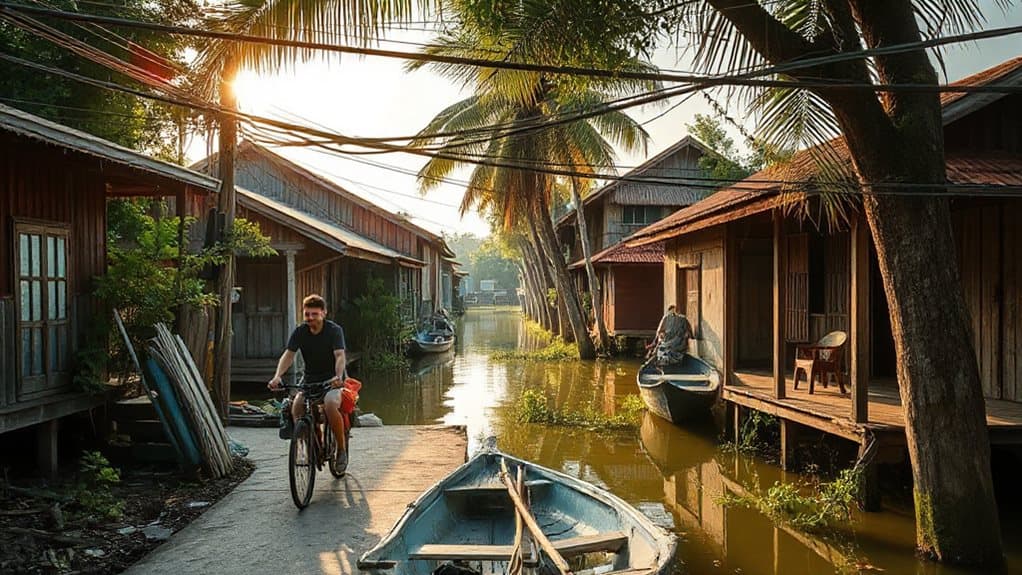cycling thonburi s canal backstreets