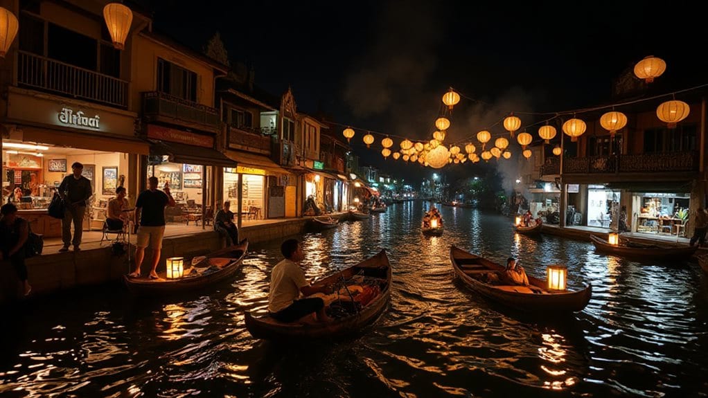 lantern lit canal weekend nightlife