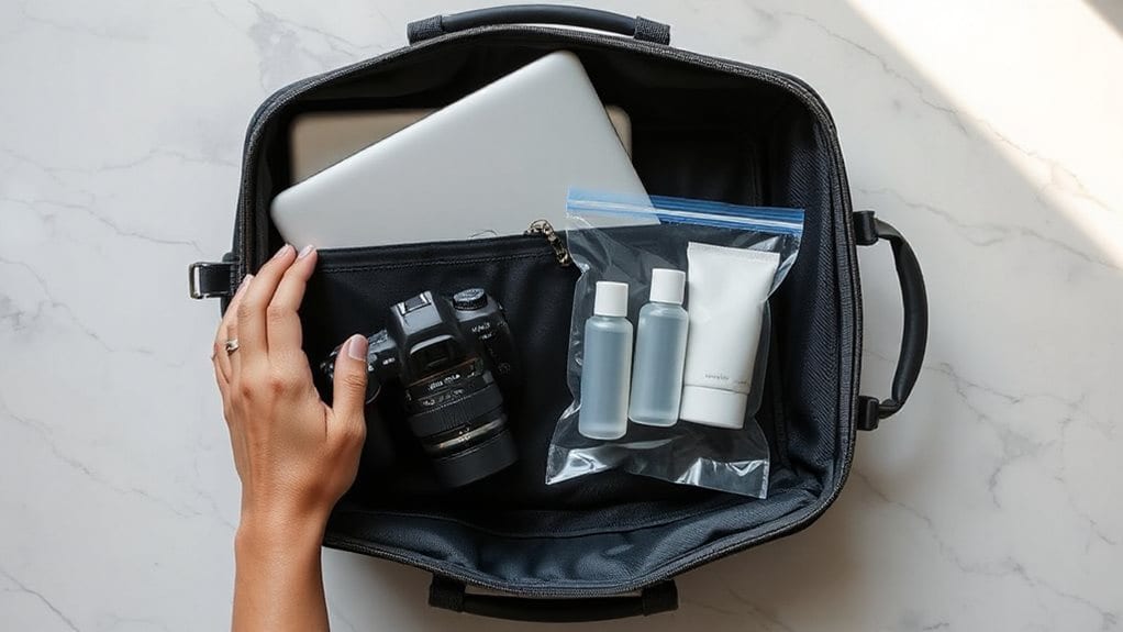 limit liquids and electronicscarry on