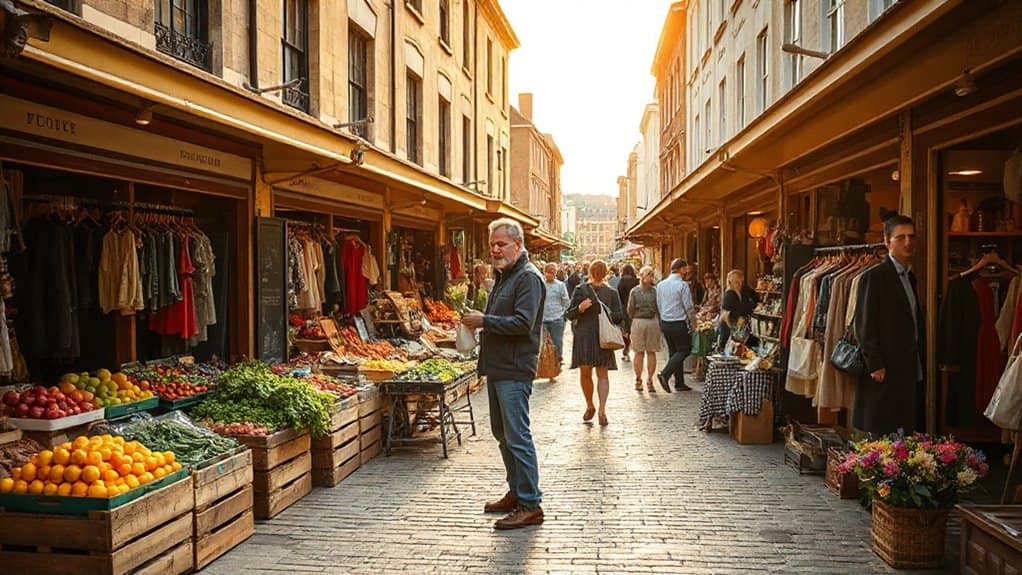 lively local markets and food