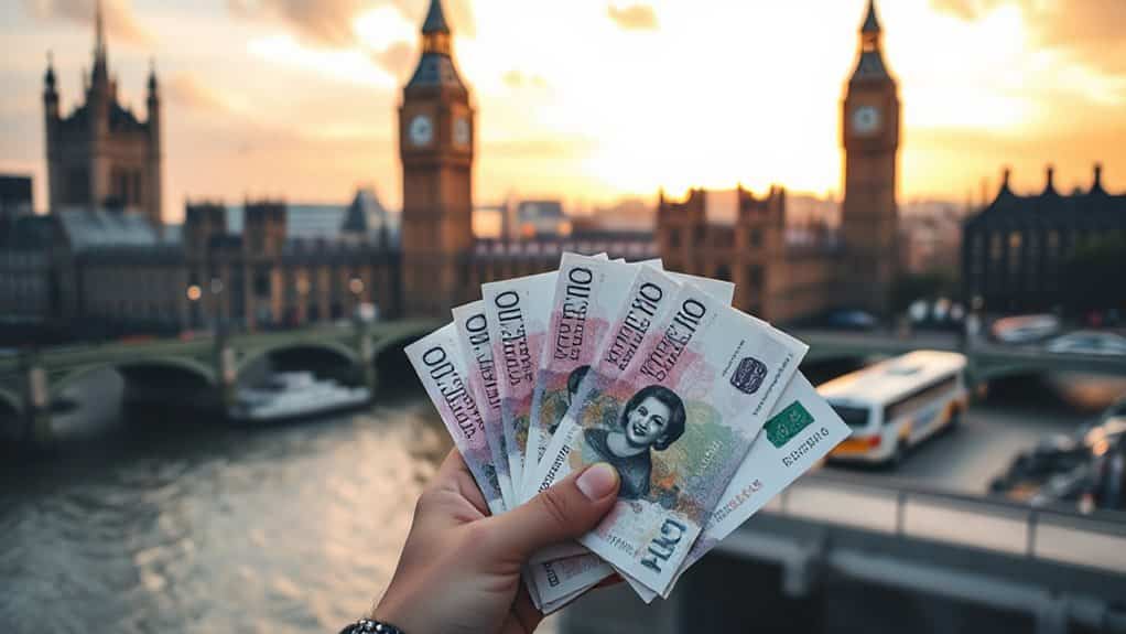 london daily cost ranges