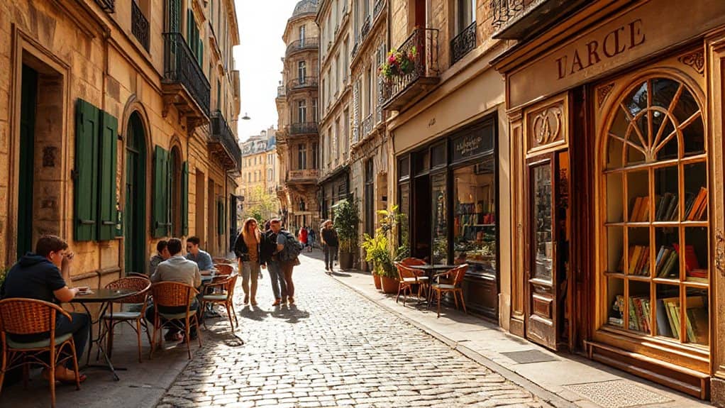 medieval scholarly streets lively students