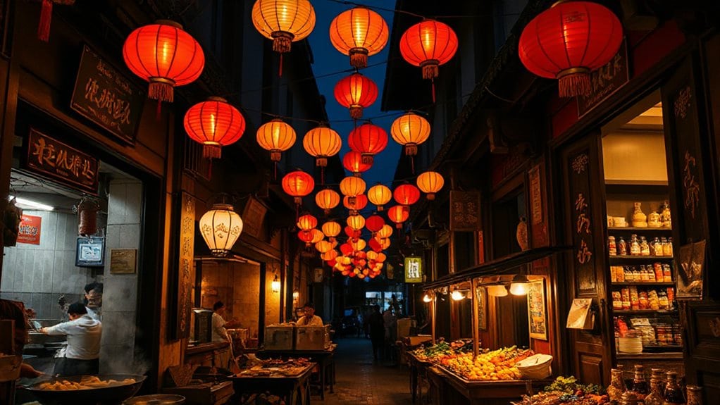 neon flavored historic street food