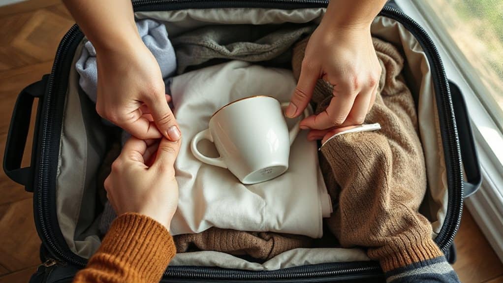 pad gaps with clothing