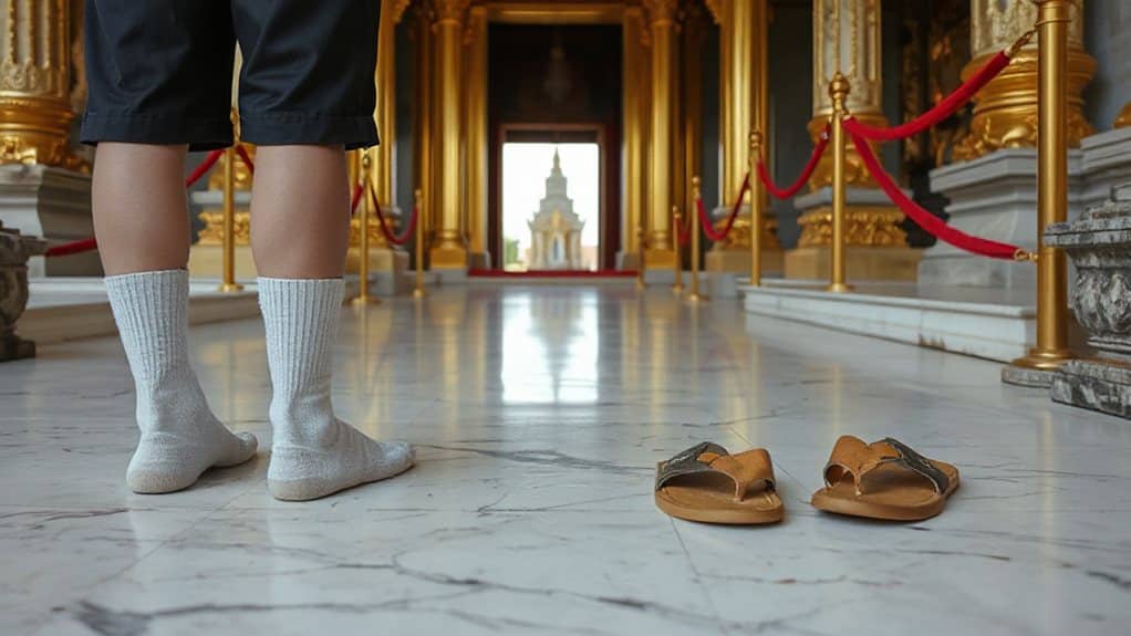 remove shoes show reverence