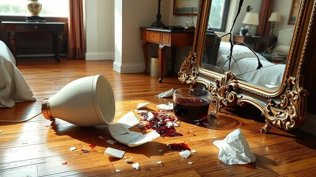 room damage assessed at checkout