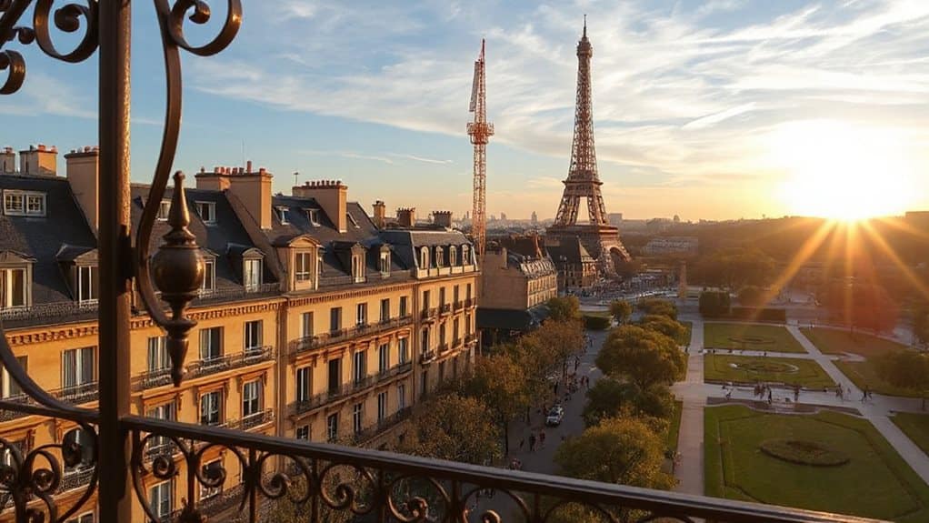 steps from the eiffel tower