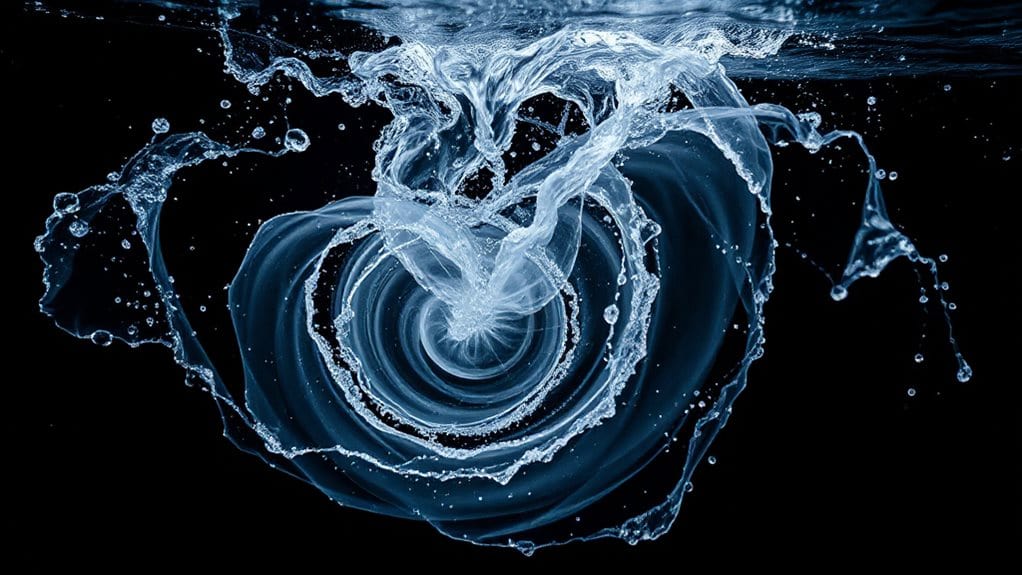 swirling eddies transfer energy