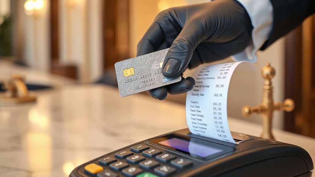 temporary hotel credit card hold