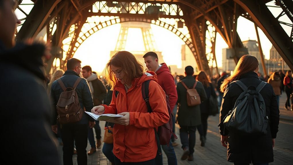 watch crowds guard belongings