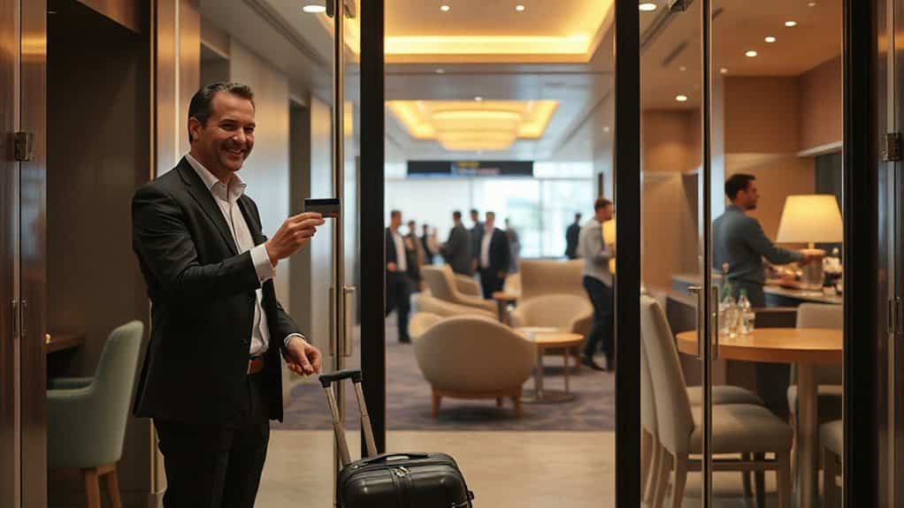 activate free lounge access with credit card