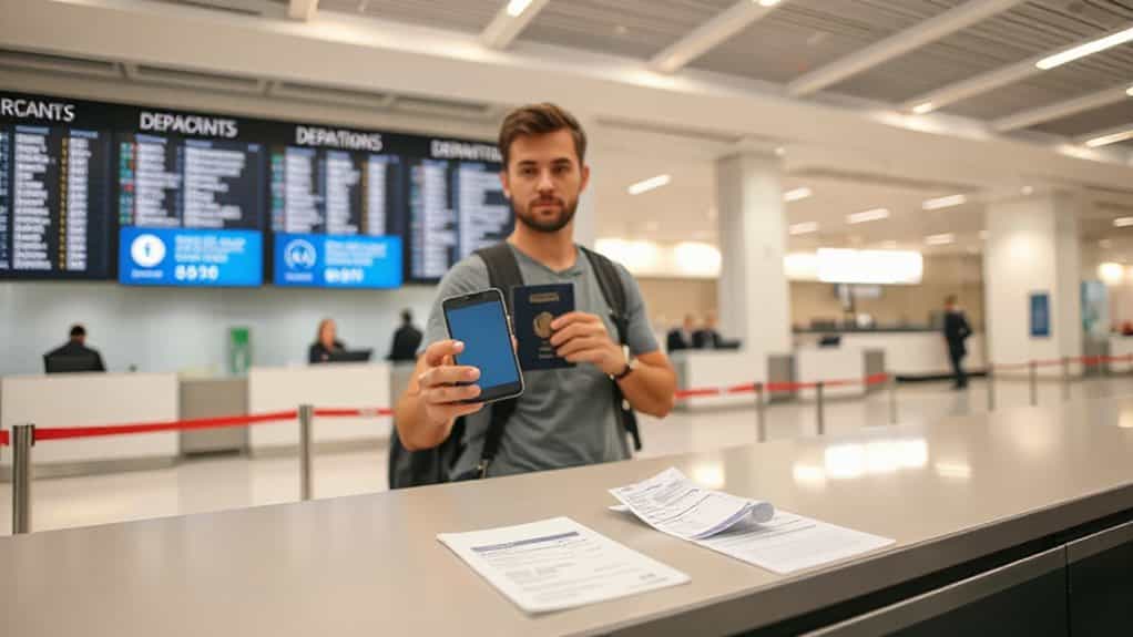 airport desk rebooking alternative kiosk