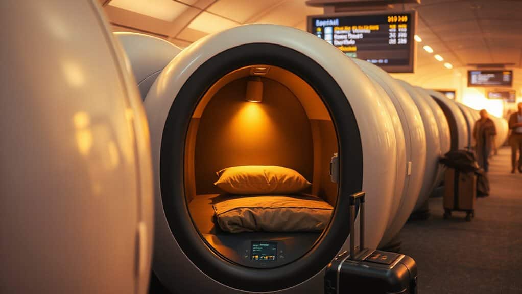 airport sleeping pod options and rates