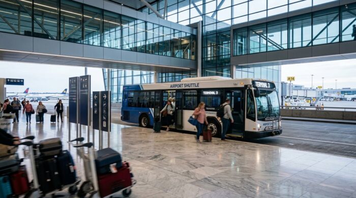 airport terminal shuttle transfers
