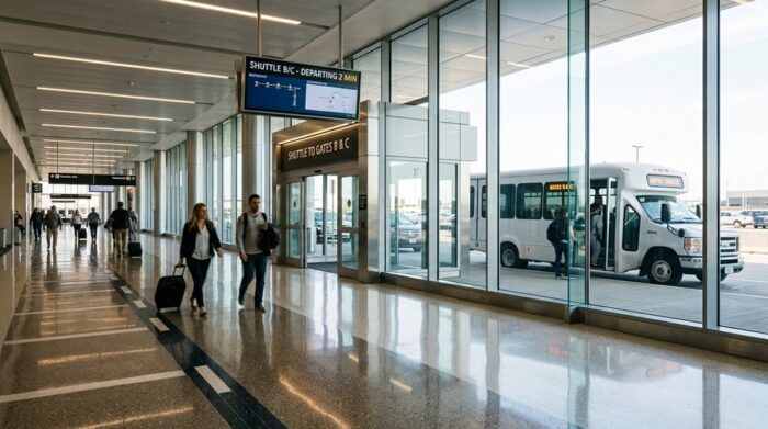 airport terminal transfer process