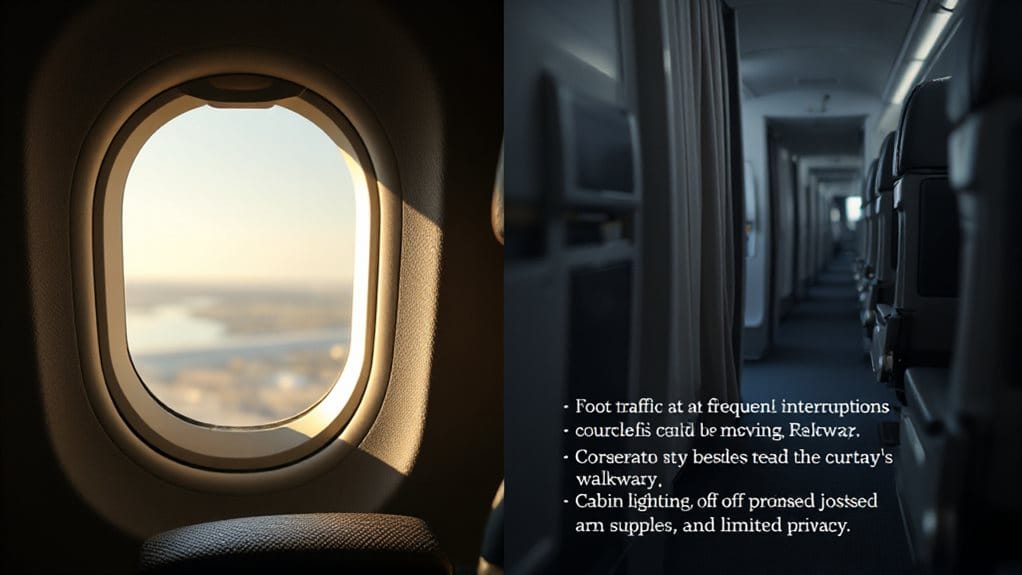aisle seat comfort downsides