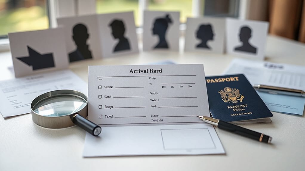 arrival cards required per traveler