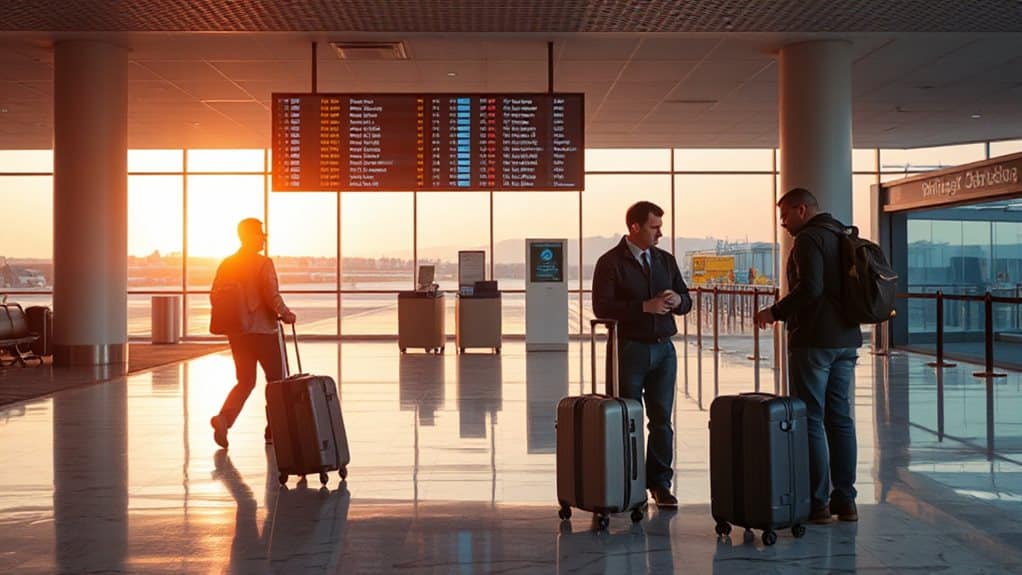 arrival timing by traveler type