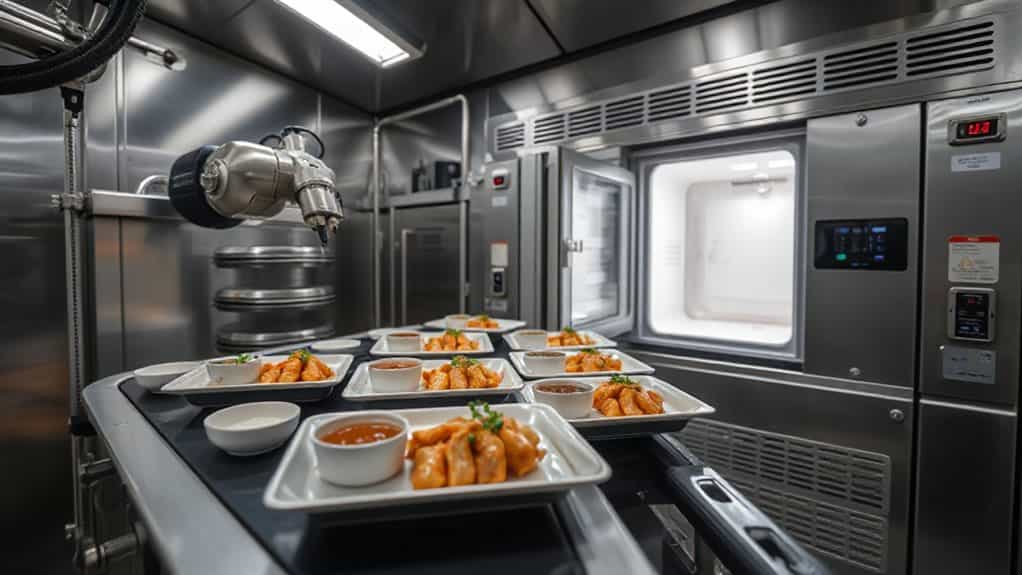 automated cooking and blast cooling