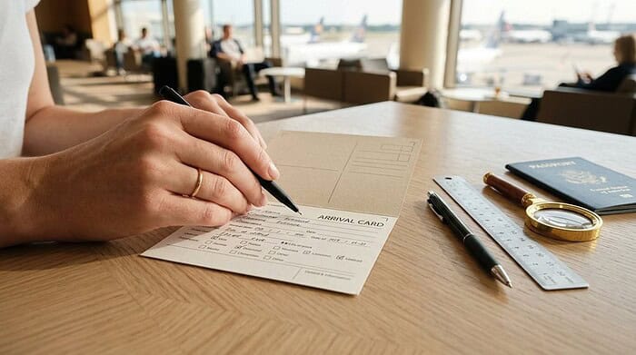 avoid errors on arrival cards