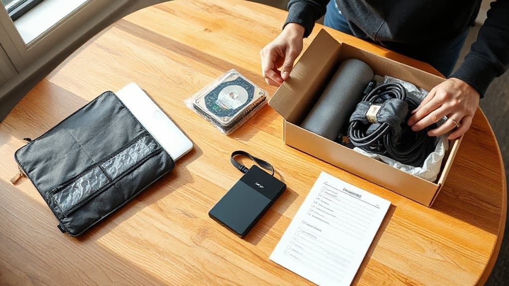 back up label organize cables