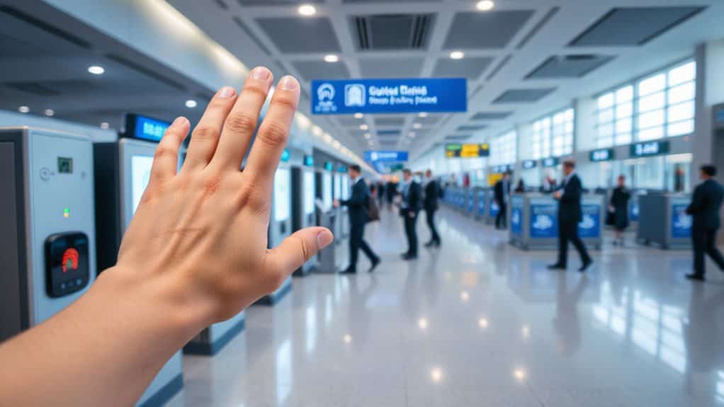 biometric face and fingerprint scan