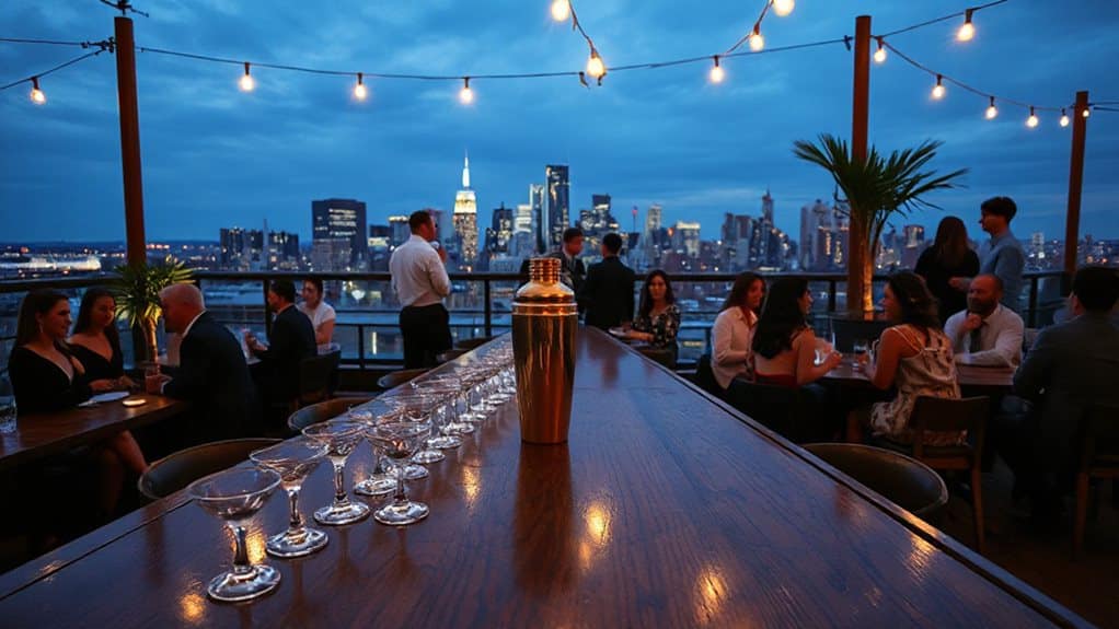 bold skyline crafted cocktails sunset