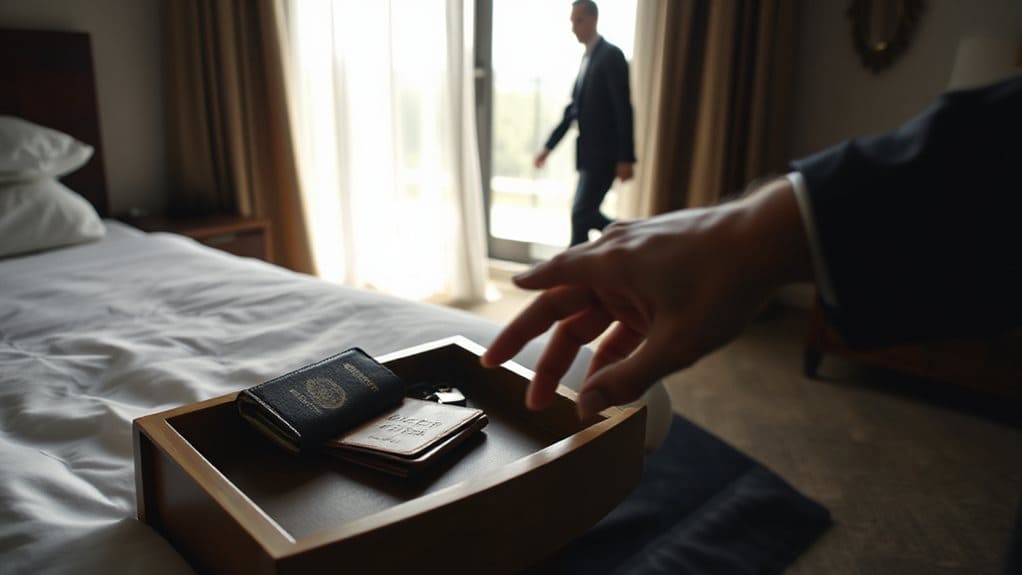 call front desk document theft details