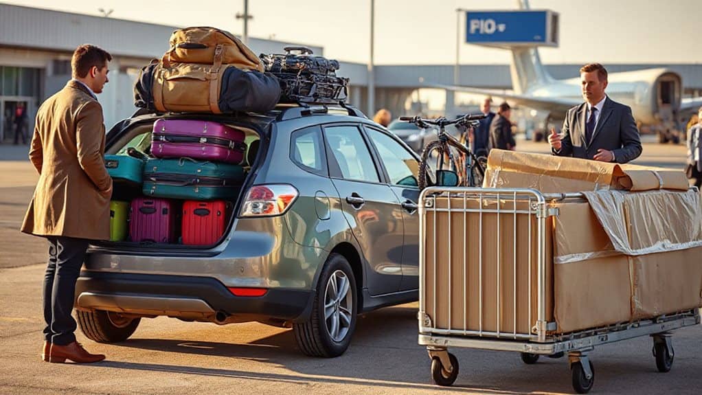 checked baggage vs shipping bulky items cost and convenience