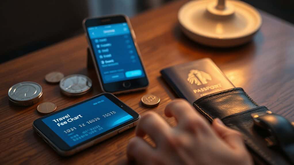 compare travel card fees