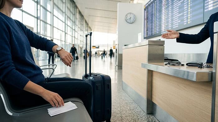 handle flight delays step by step