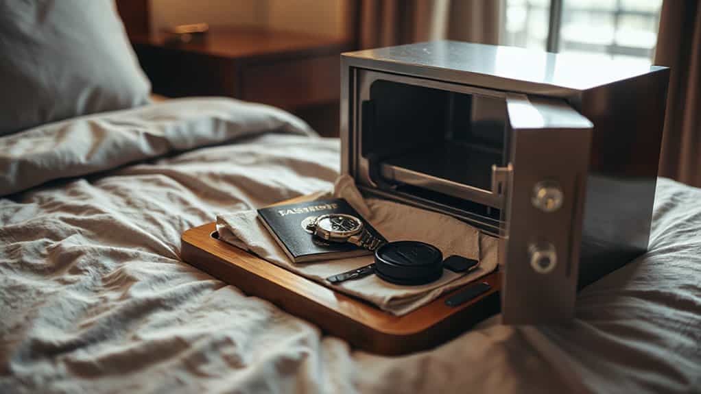 keep valuables in safe